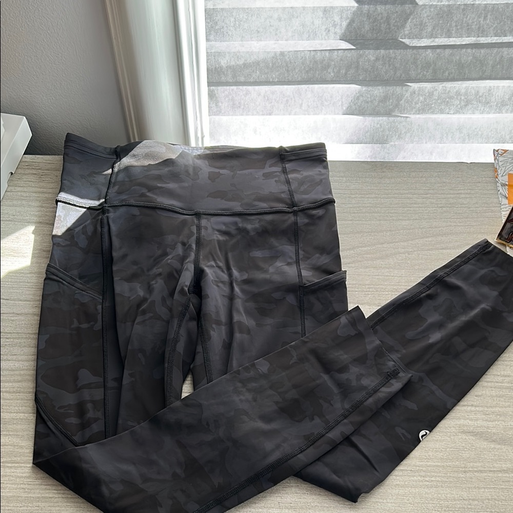 lululemon athletica Black Camouflage Leggings
